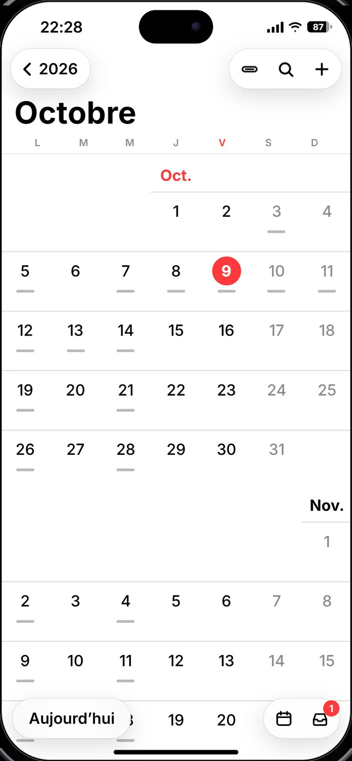 Calendrier