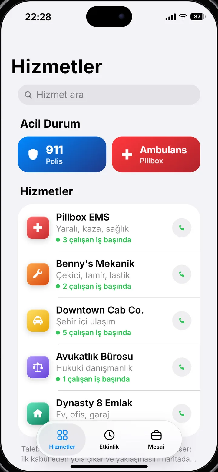 Hizmetler